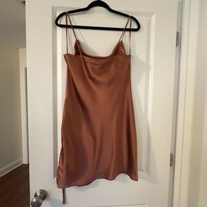 Sleek Satin Slip Dress